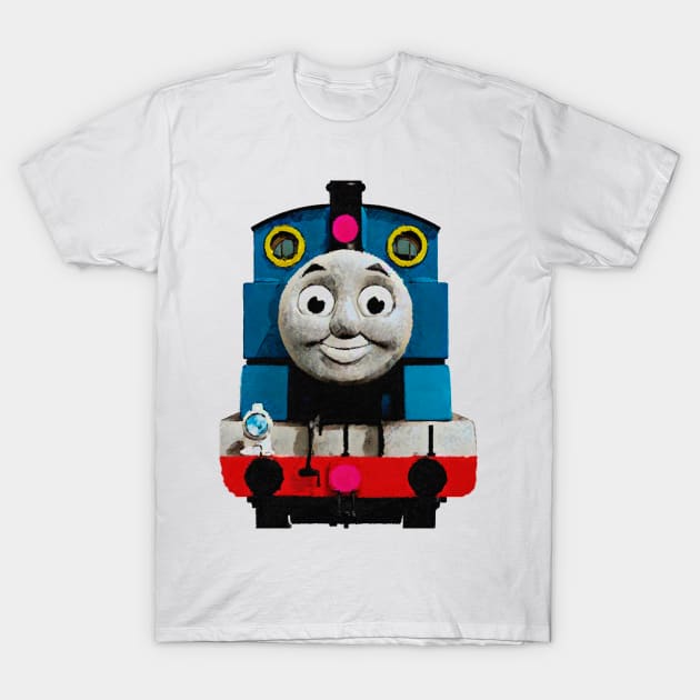 Thomas the Tank Engine front view T-Shirt by jsart2020